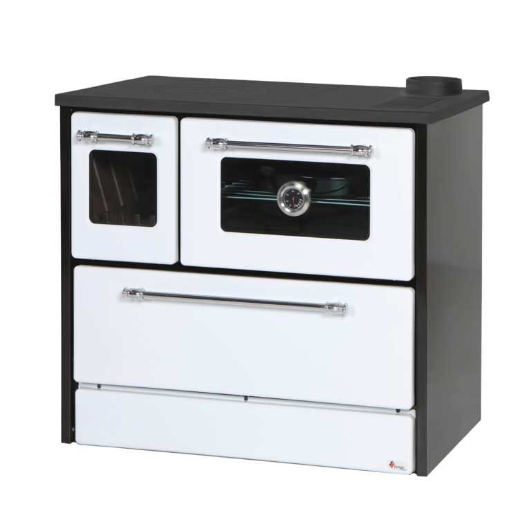 omega wood stove white