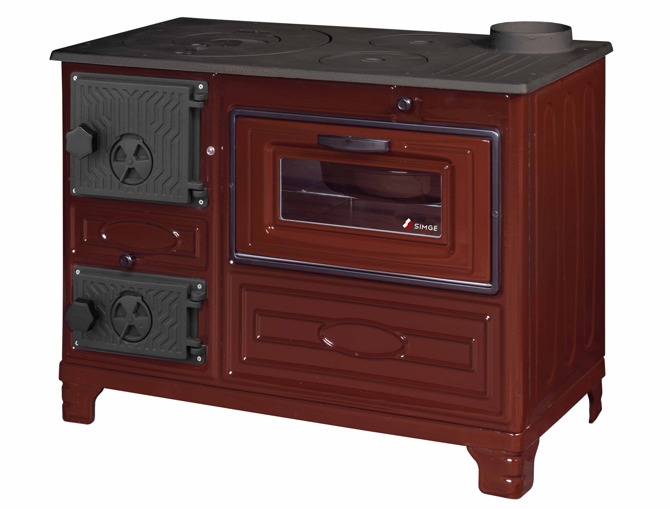 -2- 304 wood stove brown