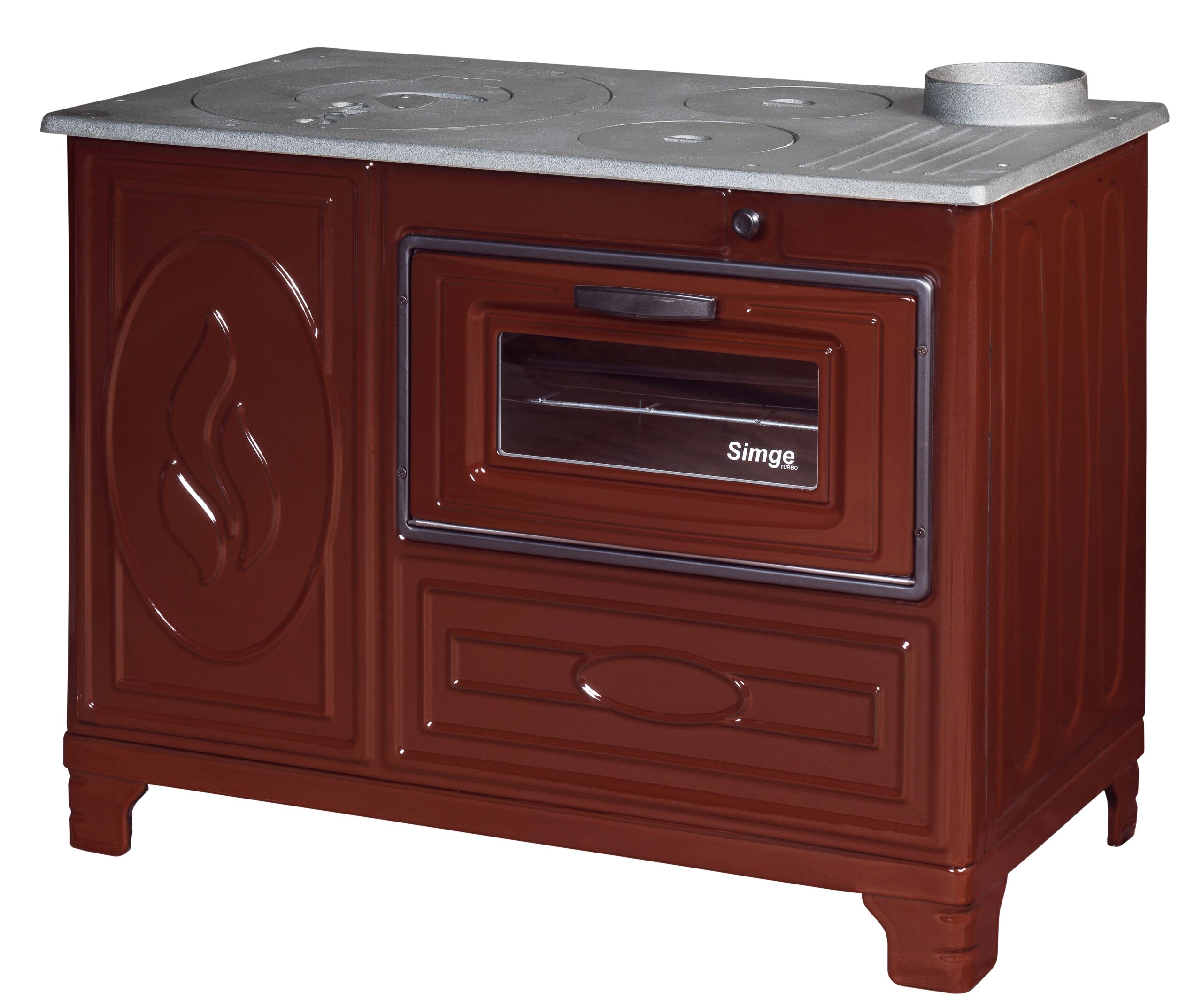 -2- 203 wood stove brown