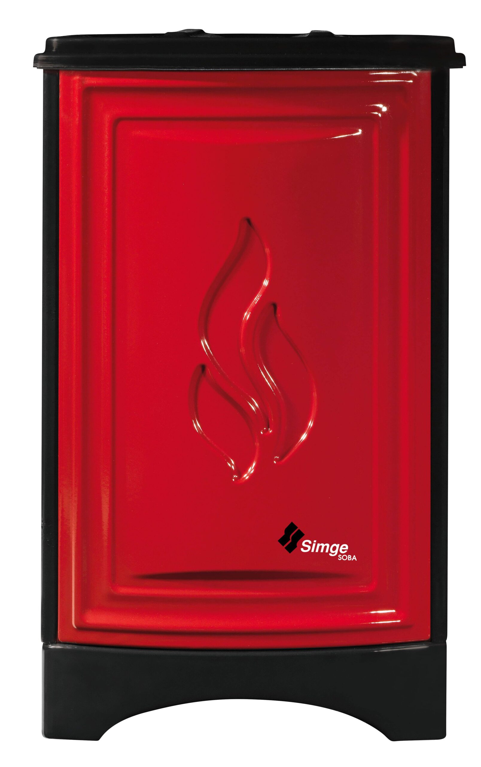 -3- 109 wood stove red