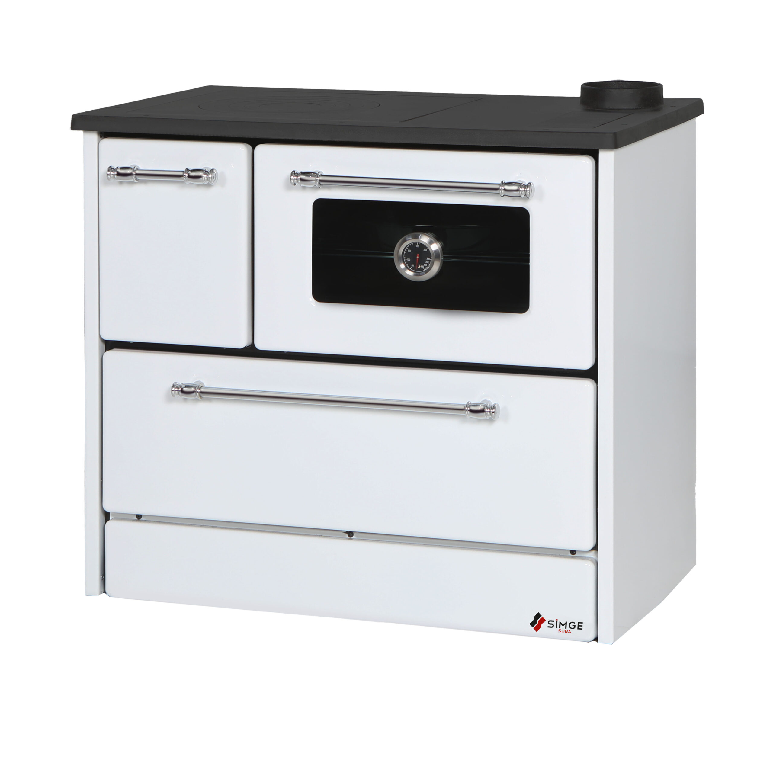 -4- 701 wood burning cooking stove full white